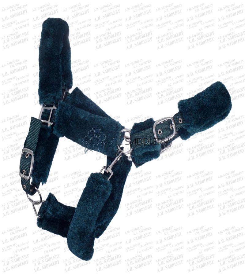 Premium Nylon Full Mink Horse Halters - Adjustable and Comfortable Equestrian Gear